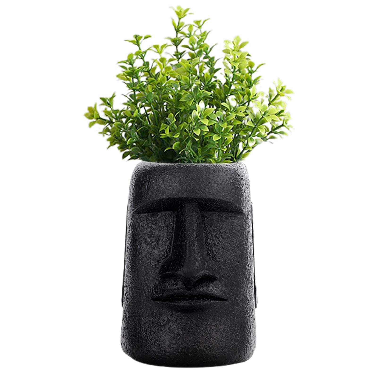 イースター島の彫像植木鉢 多肉植物プランターポット 植木鉢 サボテンの装飾 Amazon.co.jp: イースター島プランター、イースター島ヘッド
