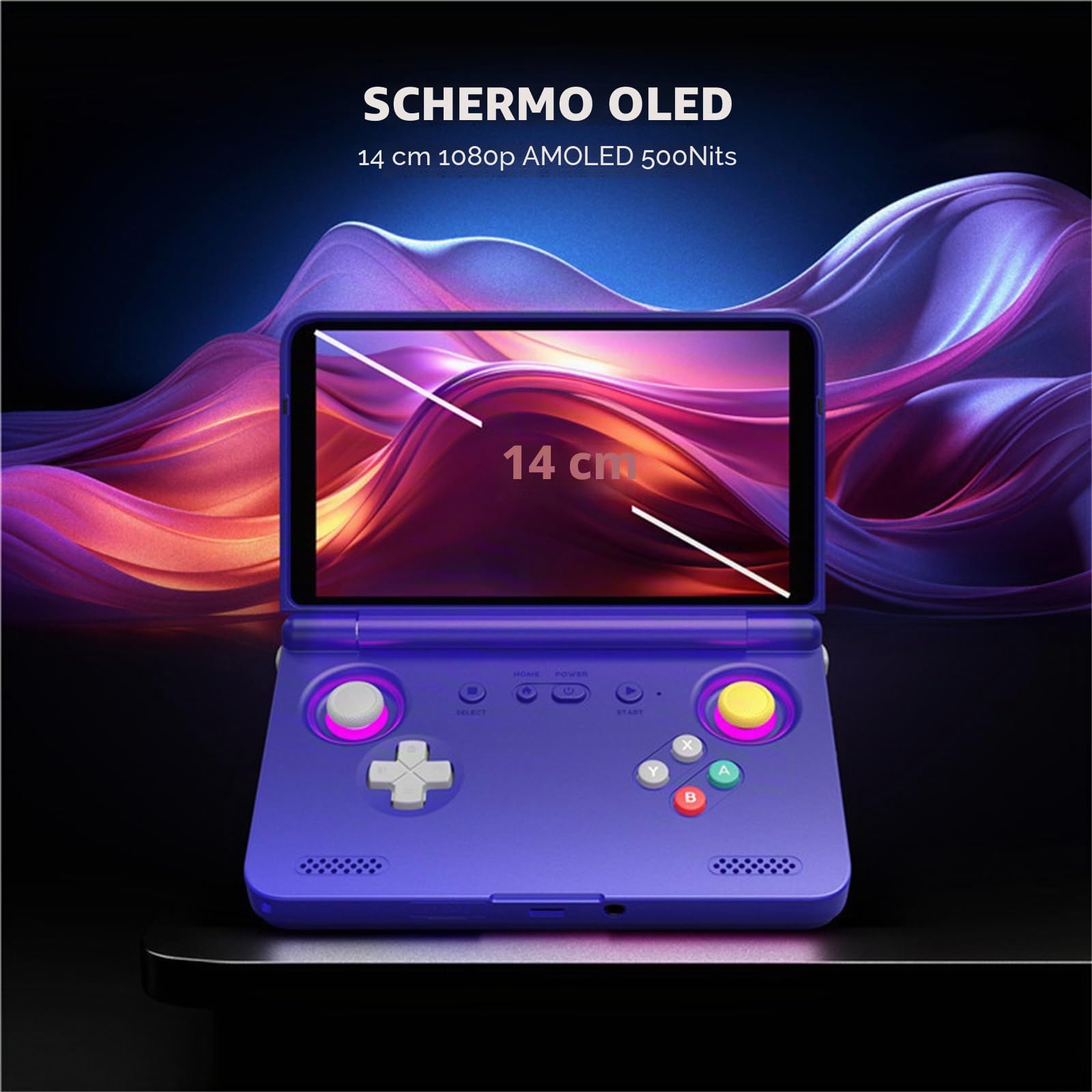 Console di Gioco Portatile da 5.5 Pollici con Processore SD865, Design Ergonomico, Batteria da 5000mAh per Giocatori Mobili