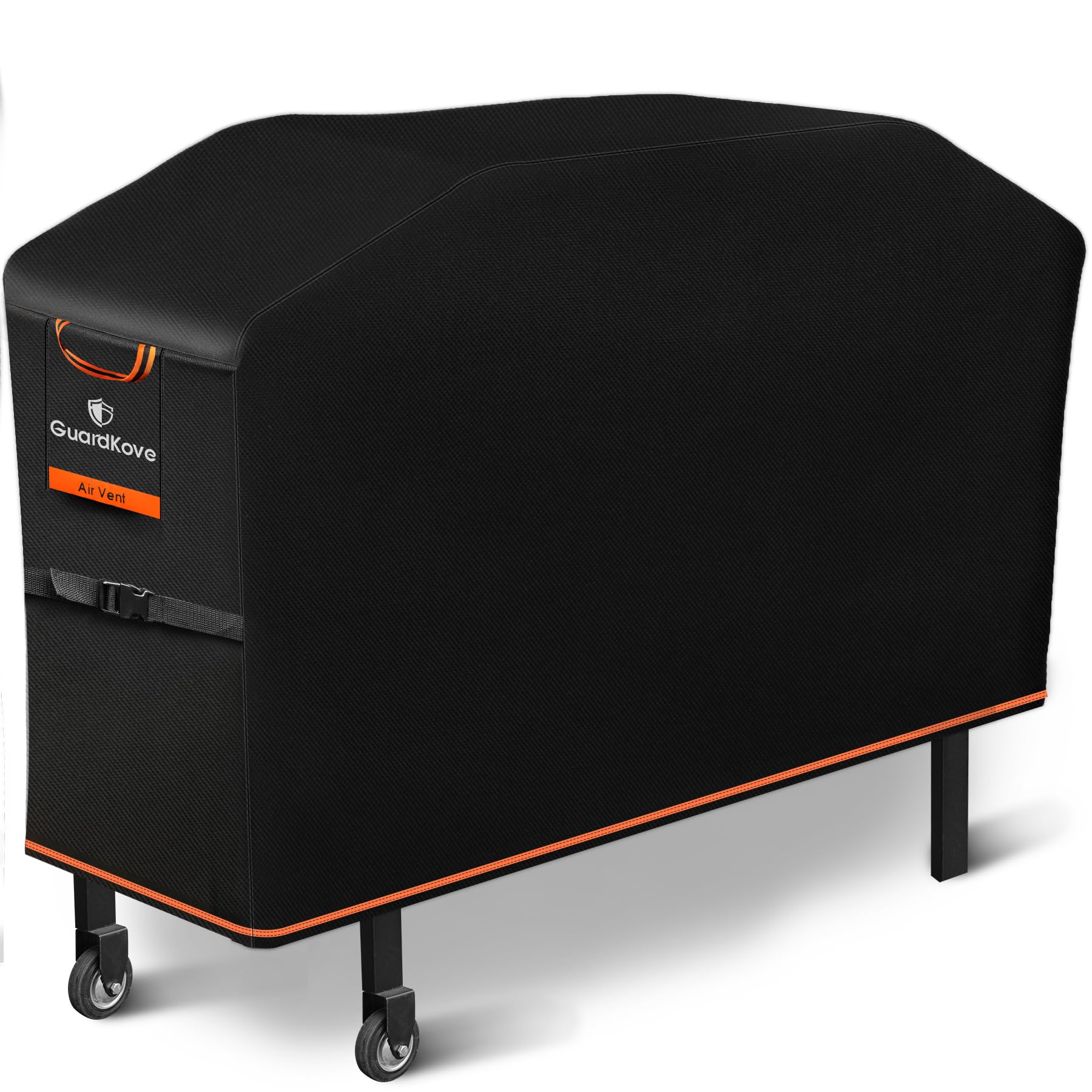 블랙스톤 71.1cm(28인치) 그리들용 그리들 커버, 후드 포함, 2026 업그레이드 1000D 튼튼한 방수 플랫 탑 5483 그릴 커버, 찢어짐 및 변색 방지, 버클 및 통풍구 포함, Blackstone 2 버너 그리들에 적합