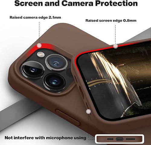 Miniatura 5 de OTOFLY Funda diseñada para iPhone 13 Pro Max, funda de silicona delgada a prueba de golpes para iPhone 13 Pro Max de 6.7 pulgadas (MintCream)