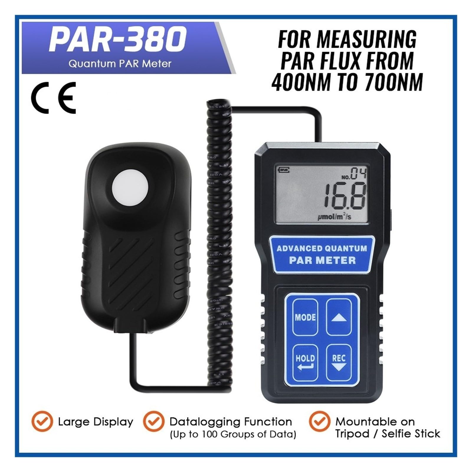 Esposimetro PAR PPFD Lunghezza D'onda 400-700 Nm