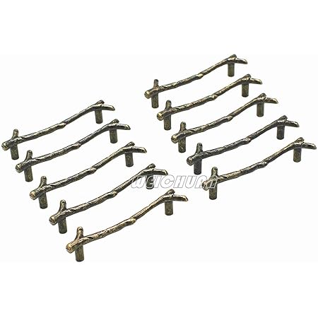 QUAN SHUI ZHI YA 10PCS Zinc Alloy Black Twig Branch