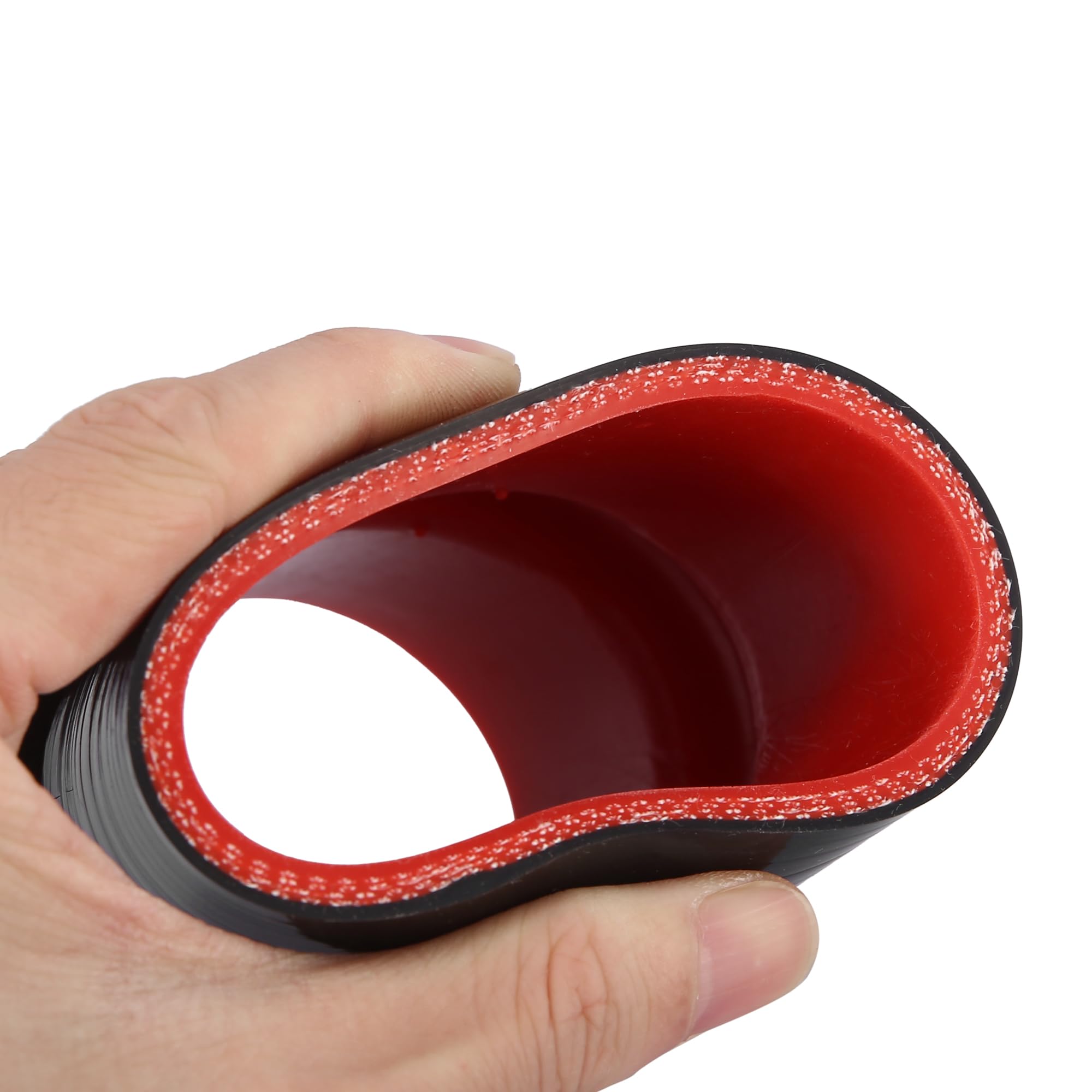 63mm 2.48" ID Voiture Droit Silicone Coupleur Tuyau 76mm Noir