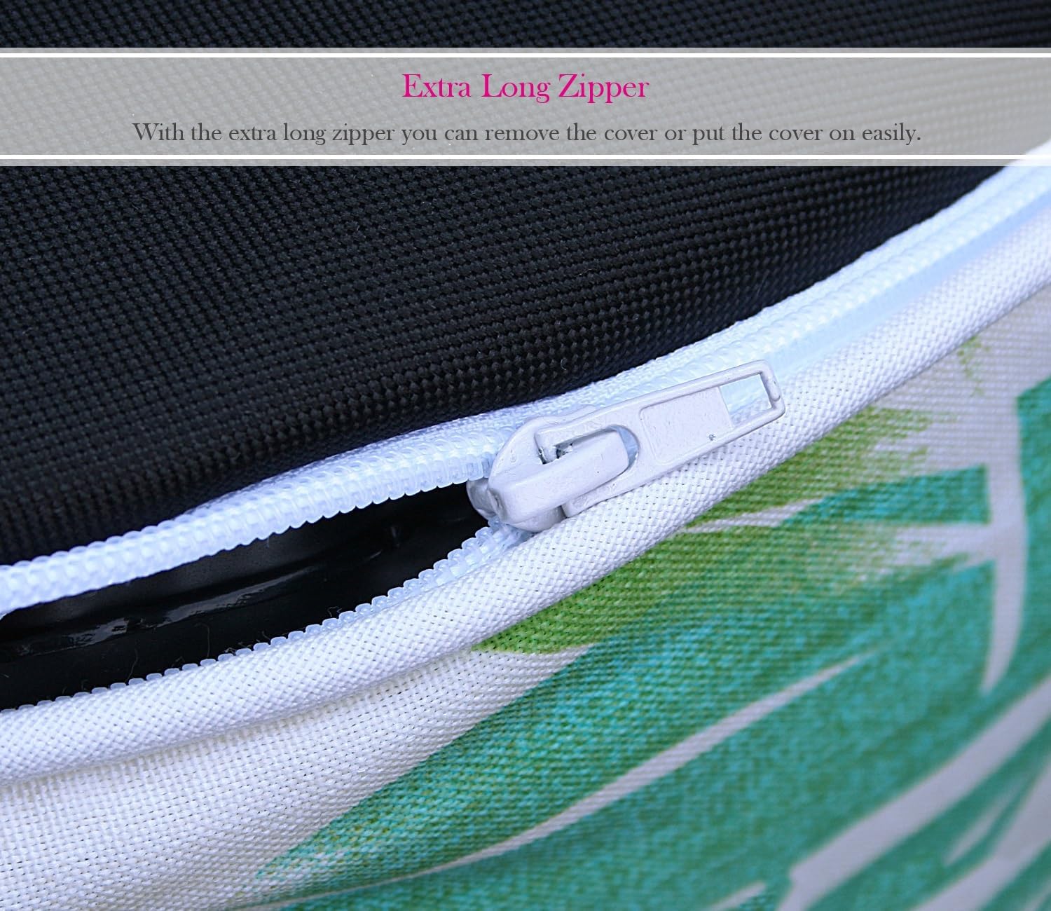 Fabritones Outdoor Inflatable Ottomans with Insert Round 21x9 Inch Green Leaf Pattern Patio Foot Stools and Ottomans Portable Footrest