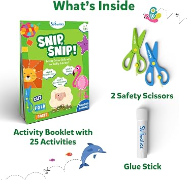 Skillmatics Snip, Snip Animals & Fun with Foam Animals Bundle, Fun & Creative Activity, Gifts for Toddlers, Girls & Boys Ages 3, 4, 5, 6, 7