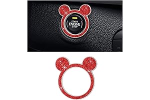 Bling Car Accessories | Rhinestone Key Ignition Knob Ring for Women |...