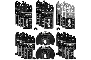 PECHAM 24PCS Universal Multitool Quick-Release Saw Blades