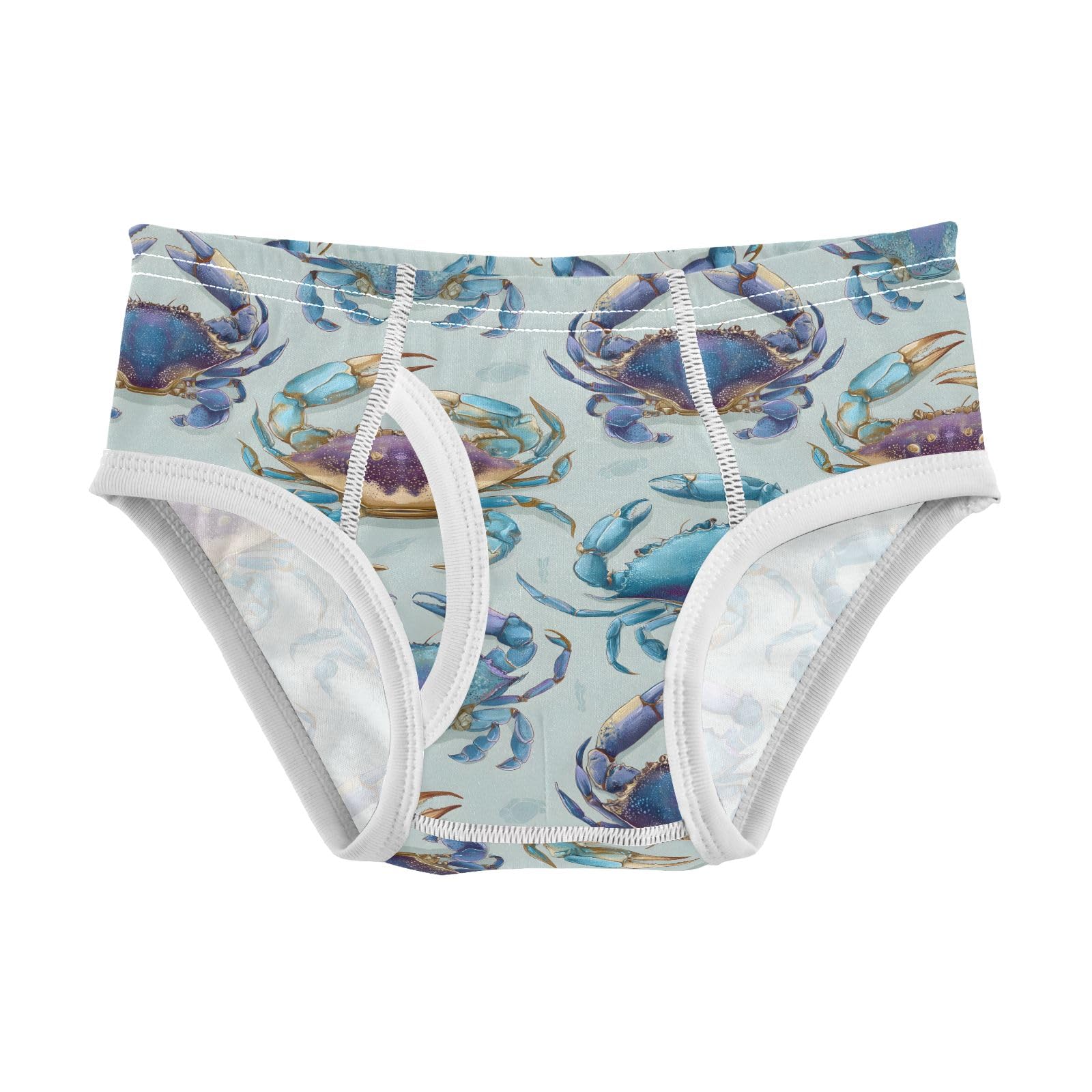 senya Baby Toddler Boys Underwear Kids Exclusive Boxer Briefs Comfort 2T Crab Blue Gray