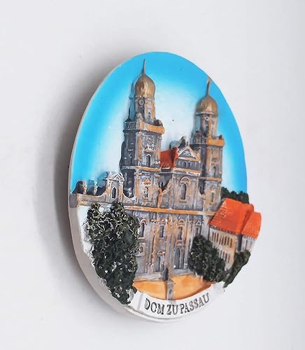 Miniatura 5 de Imán de nevera 3D de la Catedral de San Esteban Passau Baviera Alemania Colección de regalo de recuerdo turístico Decoración del hogar y la cocina