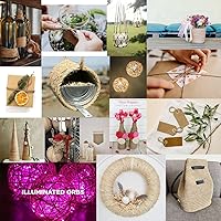 Vista 5 de SMART&CASUAL - Cuerda de yute de 328 pies para envolver regalos, manualidades, plantas, jardín, Navidad, artesanías, decoración casera y embalaje