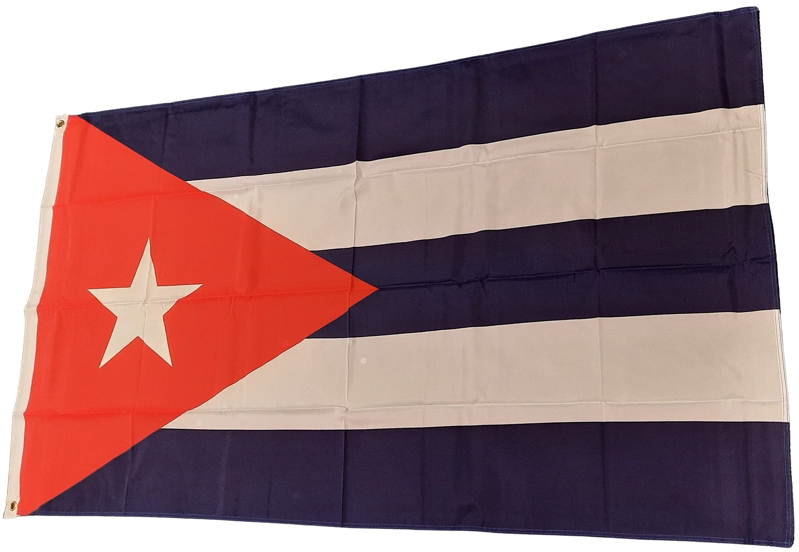 NWFlags Cuba Flag 5ft x 3ft 75d Premium Polyester Suitable For Flagpoles | Strong Polyester 5x3 foot material Cuban flag with Eyelets