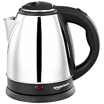 Amazon Basics 1500 W Electric Kettle (Stainless Steel Body, 1.5 L)