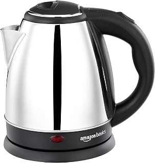Amazon Basics 1500W इलेक्ट्रिक केटल (स्टेनलेस स्टील बॉडी, 1.5L)
