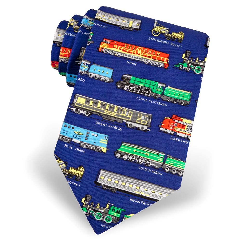 Blue Silk Tie | Derailed Necktie