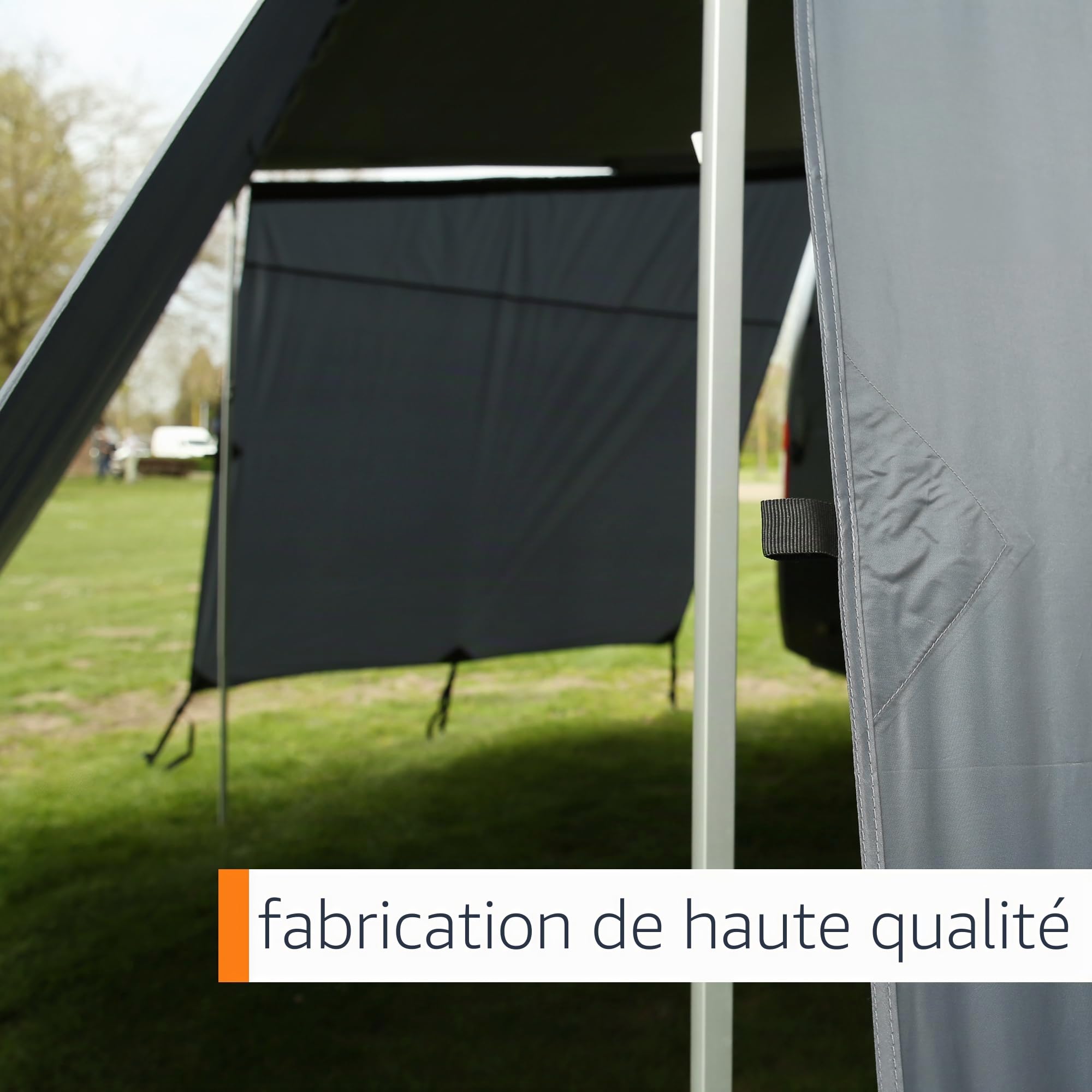 your GEAR Corse 2.8 Kit de parois d'auvent avec paroi avant et 2 parois latérales - Protection contre le soleil, le vent et la pluie