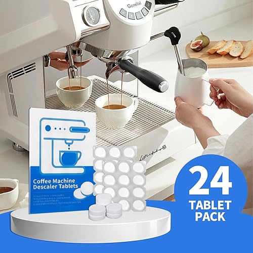 Miniatura 4 de Tabletas descalcificadoras para máquina de café, 24 unidades, compatibilidad universal, fórmula a base de plantas, suministro de 1 año, tabletas de