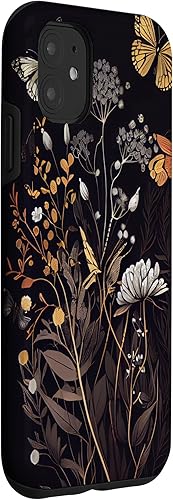 Miniatura 3 de Funda para iPhone 11 Dark Mystery Butterfly Forest Flowers