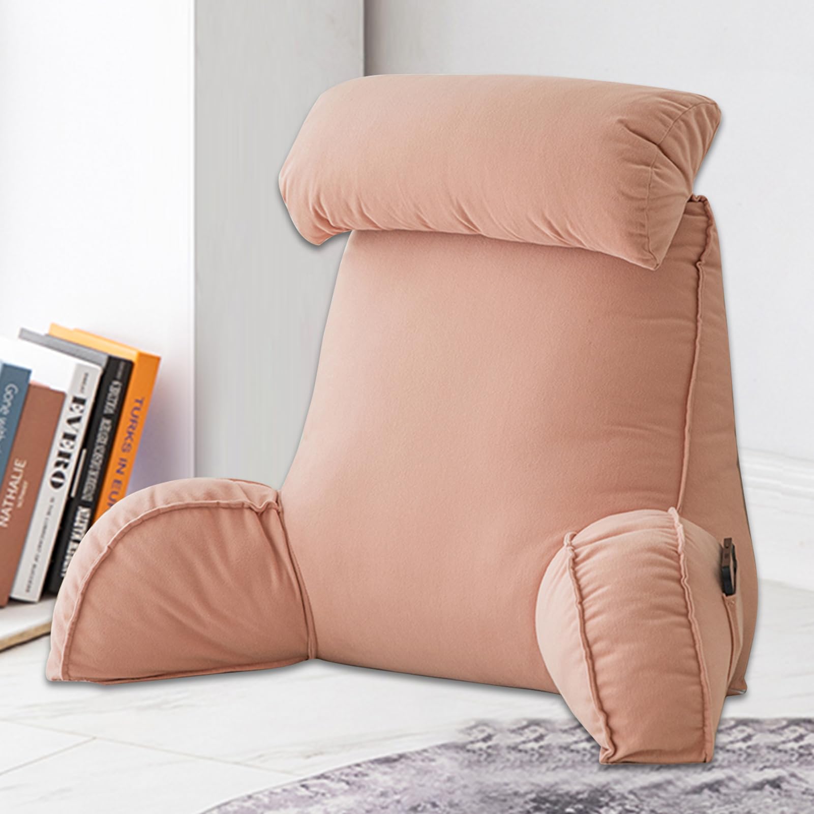 Support Dos Ergonomique Mousse Mémoire Cale Dos Canapé Pour Lit & Fauteuil & Canape,Coussin De Lecture À Coins Oreiller Polyvalent Lavable