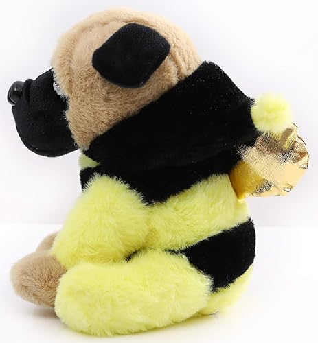 Miniatura 6 de Pug de peluche, perro pug con lindo disfraz, divertidos juguetes de peluche, regalo para niños, parejas, de 10 pulgadas