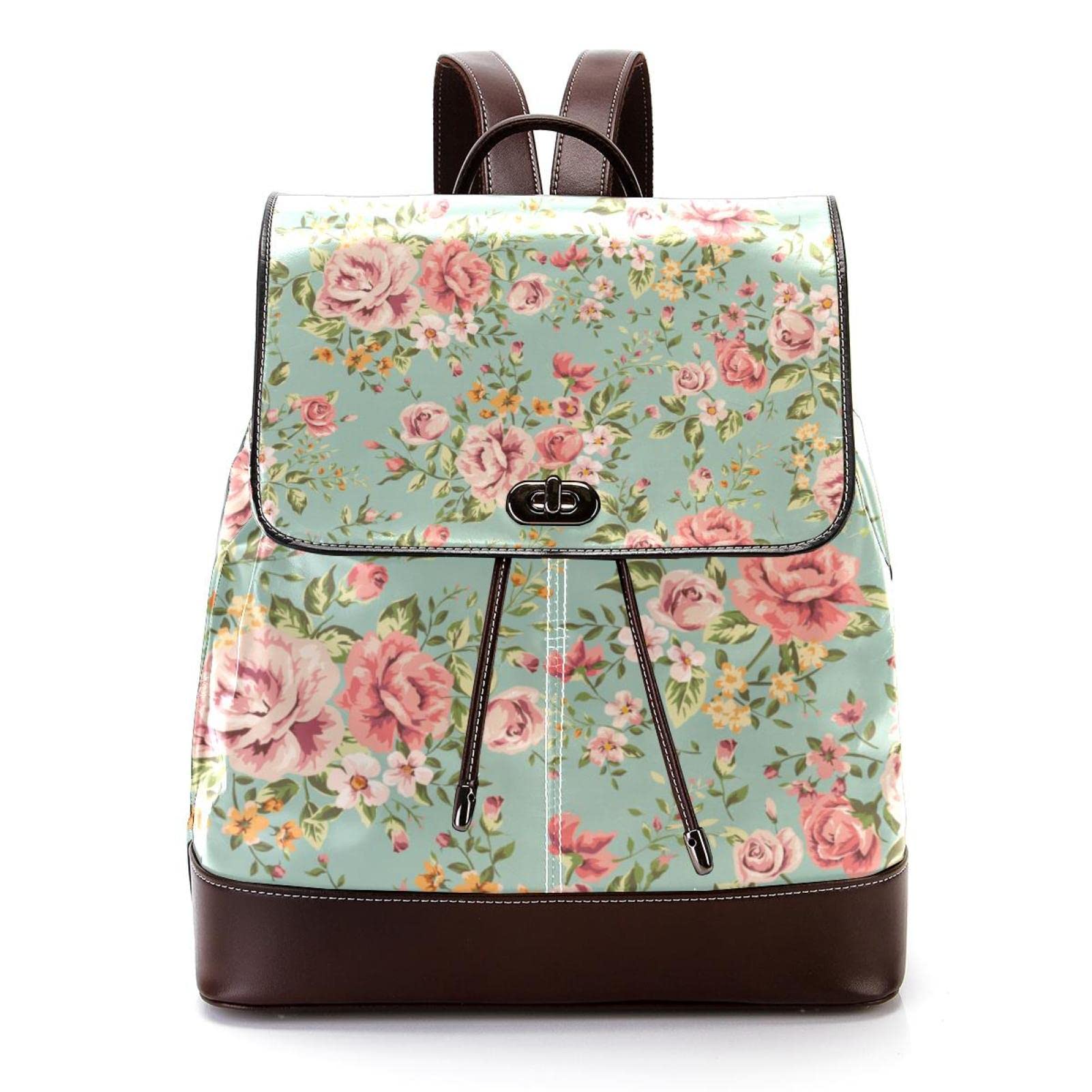Retro paski boho mini sztuczna skóra plecak torebka, damski plecak torebka torba szkolna, Wielokolorowy 06