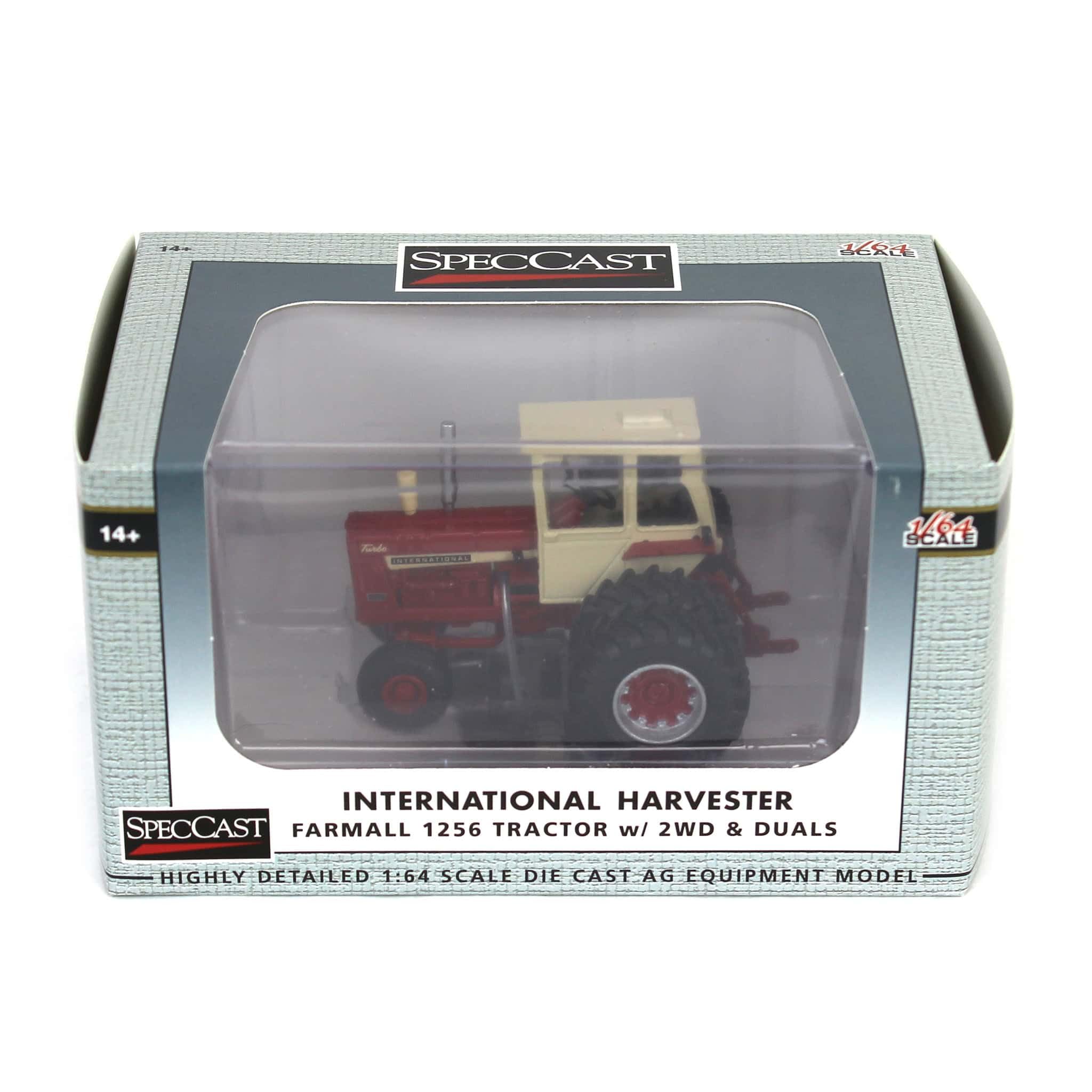 Amazon.com: Spec Cast 1/64 IH Farmall 1256 2WD Tractor with Rear