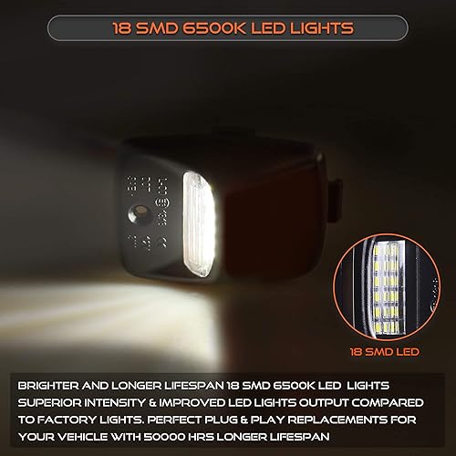 Miniatura 2 de Conjunto de lámpara LED para placa de matrícula compatible con Toyota Tacoma 2005-2015, Tundra 2000-2013