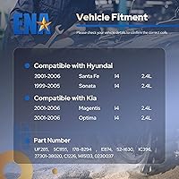Vista 7 de ENA Juego de 2 bobinas de encendido compatibles con Hyundai Kia 2001-2006 Santa Fe Magentis Optima, 1999 2000 2001 2002 2003 2004 2005 Sonata 2.4L