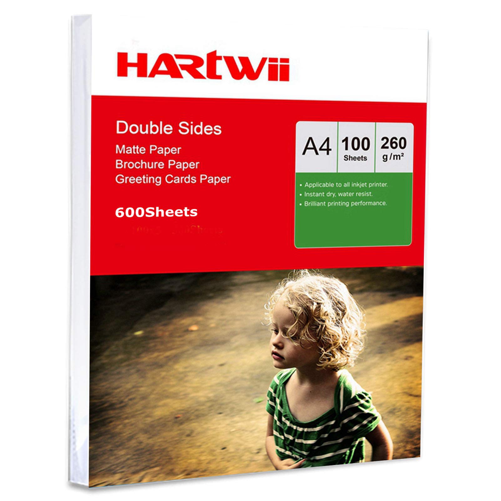 A4 Both Sides Matt Matte Photo Paper 260Gsm - Inkjet Paper Photography Paper Printing Uinkit - 600Sheets