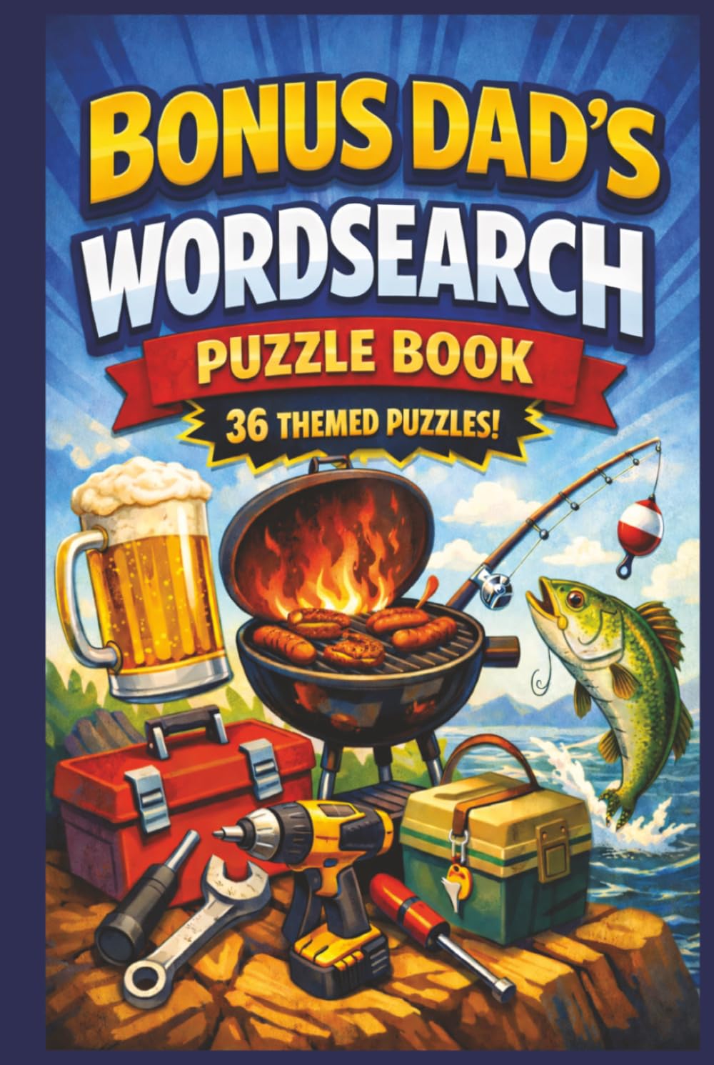 Bonus Dad's Wordsearch Puzzle Book: Word Search Puzzle Book for Adults – 36 Themed Puzzles for Relaxation, Brain Training & Fun | Perfect Gift for ... Dad, Father's Day, Birthday or Christmas