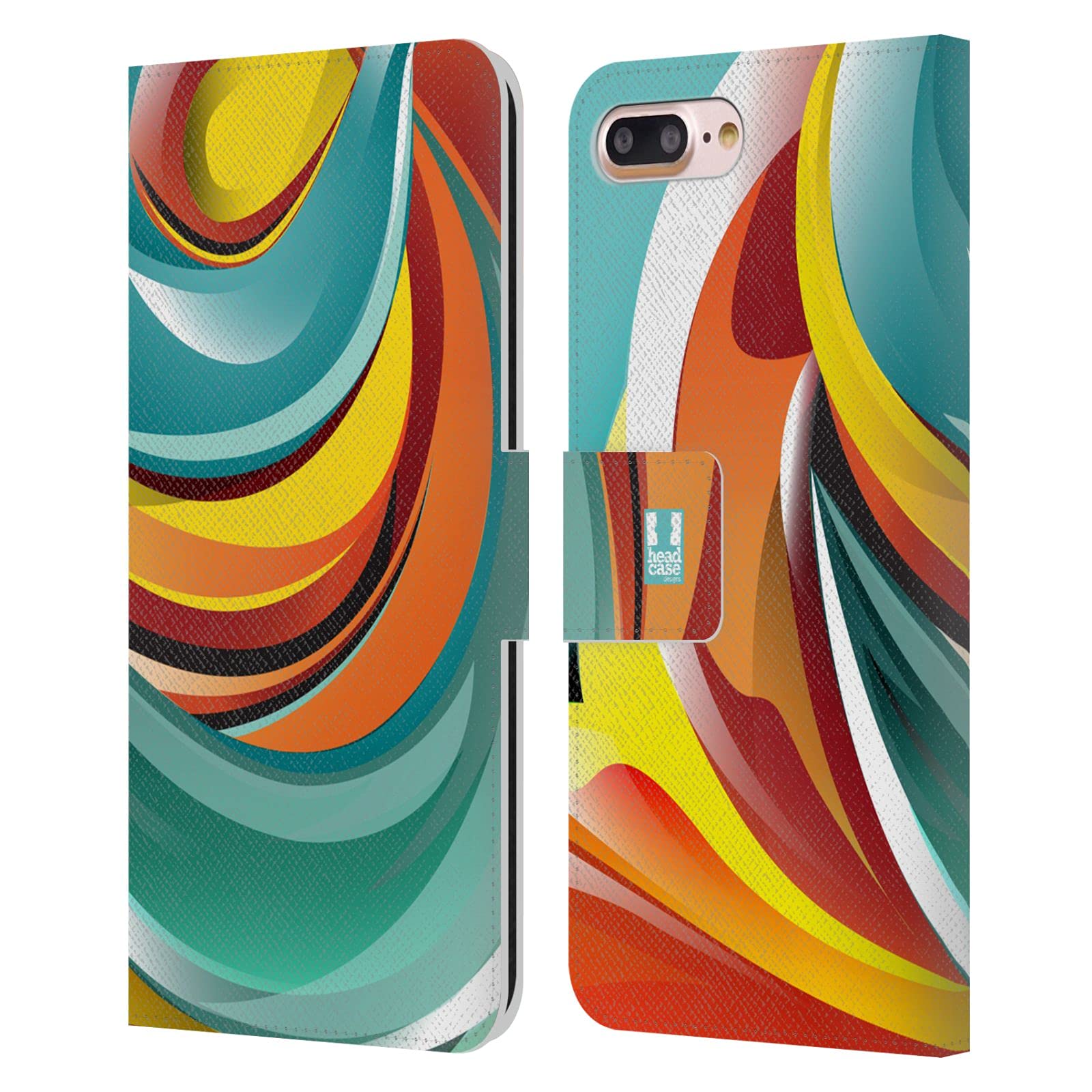 Head Case Designs Africanity Marbles Leather Book Wallet Case Cover Compatible with Apple iPhone 7 Plus/iPhone 8 Plus