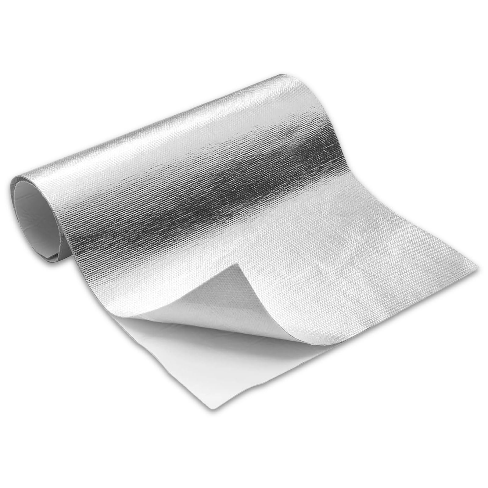 Tapis de protection thermique aluminisé, 60 x 280 cm, tapis de protection contre la chaleur autocollant, dos adhésif, protection contre la chaleur aluminisée, bouclier thermique pratique pour film