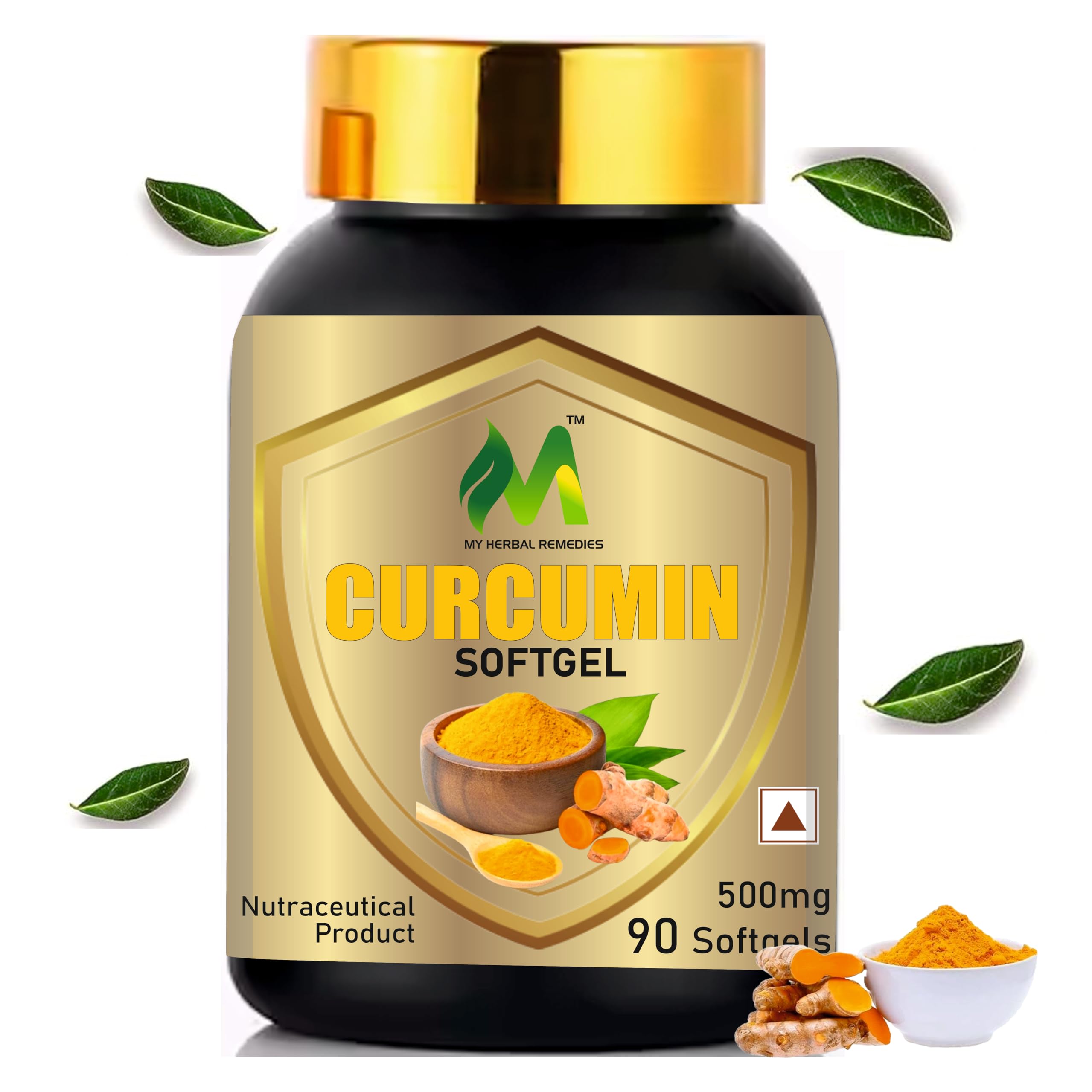 My Herbal Remedies | Curcumin Softgels | Made With 95% Curcumin | One Softgel To Kick Start a Day | 500 mg 90 Softgels (B0D5D17KR6) Amazon Price History, Amazon Price Tracker