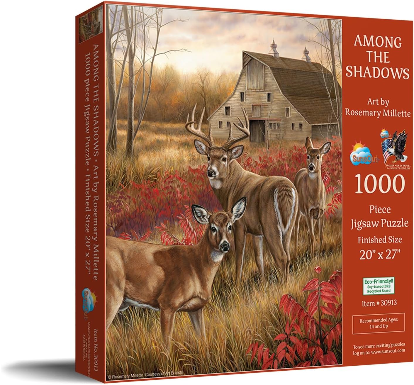SunsOut Among the Shadows 1000 piece Jigsaw Puzzle for Adults by Artist: Rosemary Millette - Finished Size 20" x 27" - MPN# 30913
