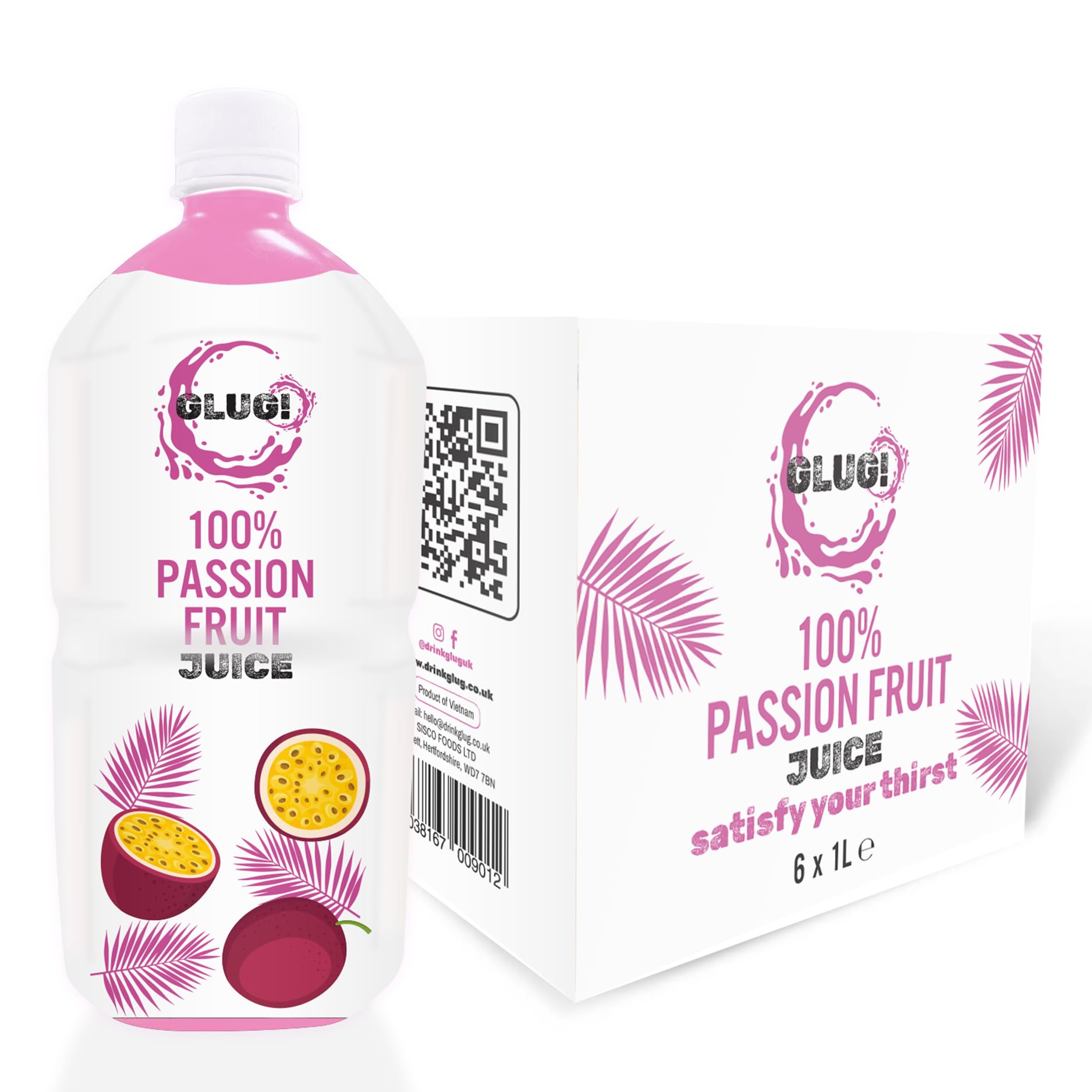 Sponsored Ad – 100% Passion Fruit Juice, Healthy Juice Drink With No Added Sugar (6X1L)