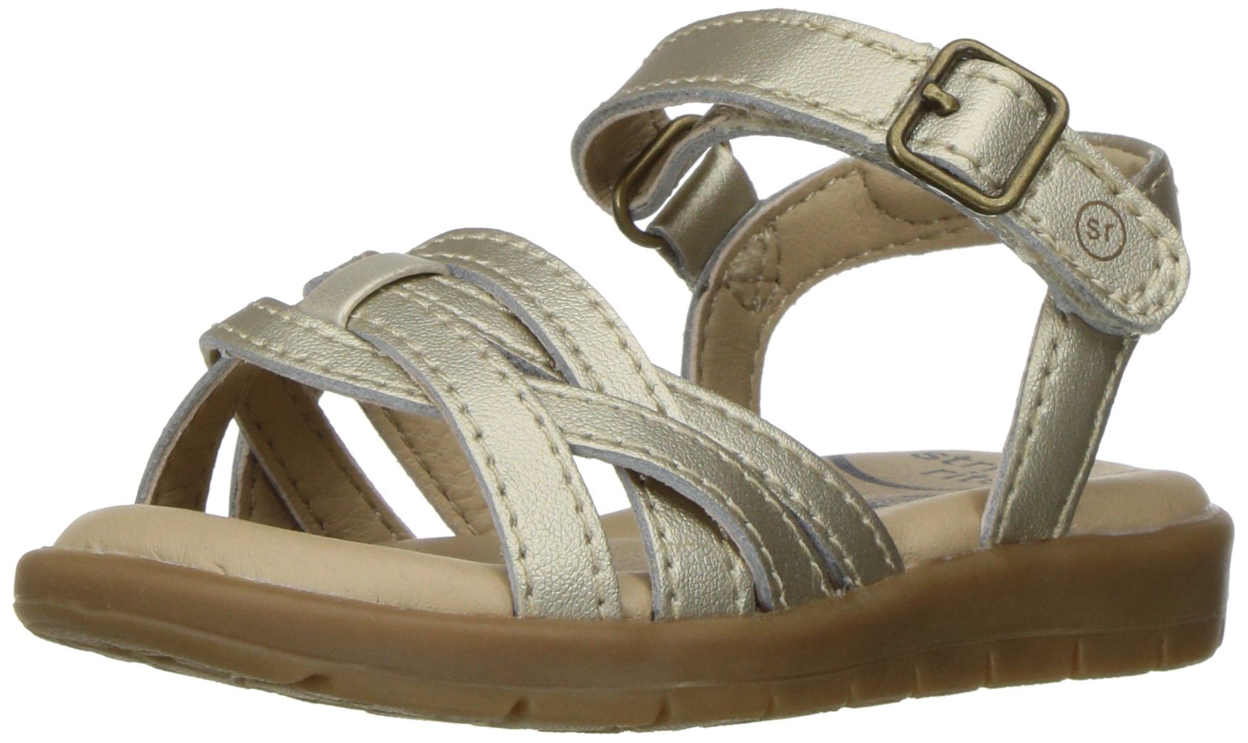 Amazon.com | Stride Rite Millie Sandal (Toddler/Little Kid), Gold, 5 W US  Toddler | Sandals