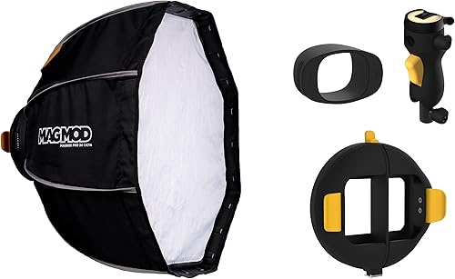 MagMod MagBox Pro 24 Octa Starter Kit Bundle con MagBox Pro 24 Octa Softbox MagShoe 2 MagRing 2 MagGrip 2 sistema completo de iluminación Softbox de