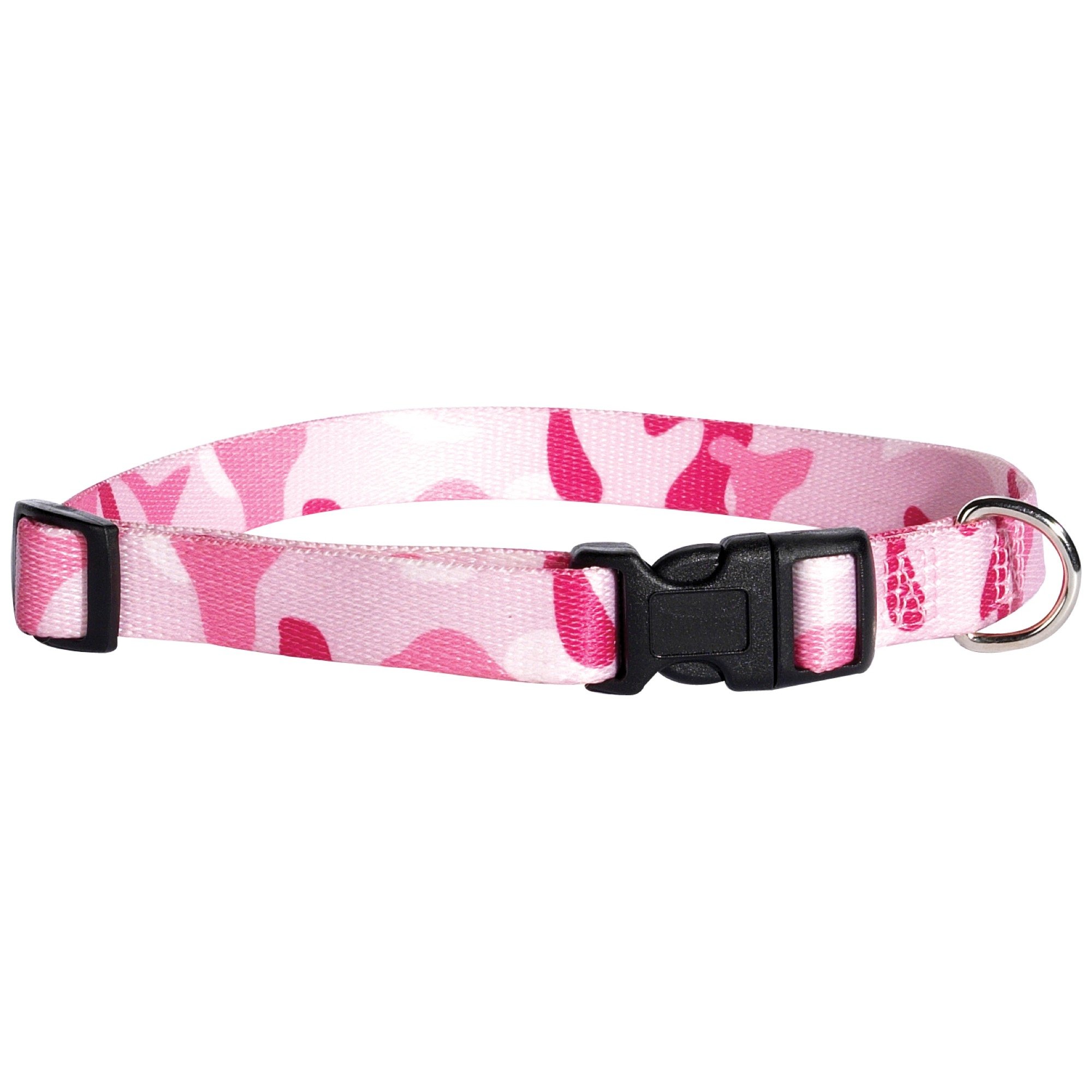 Guardian Gear Naylon Kamuflaj Köpek Tasması, 15,24 cm ila 25,4 cm Boyunlara Uyar, Pembe
