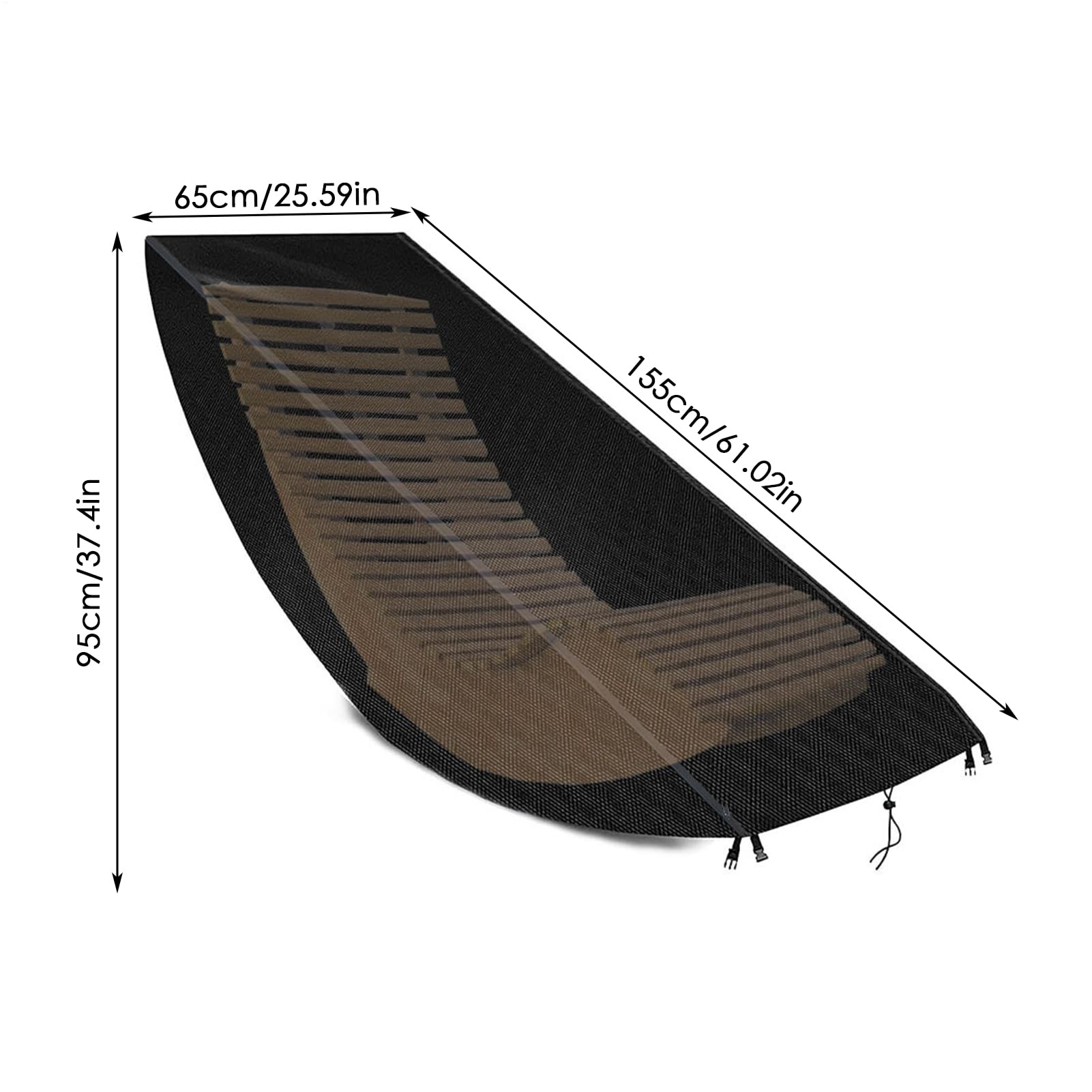 Genérico Fundas para Sillas Mecedoras De Exterior | Cubierta De Tela Oxford para Sillas De Jardín - Protector De Muebles Exteriores con Bolsa De Cordón para Piscina Balcón Y Camping