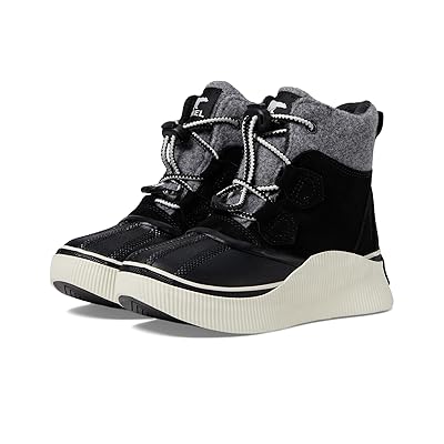 SOREL Kids Out N About IV Chillz WP (Little Kid/Big Kid) Kids Shoes Black/Chalk