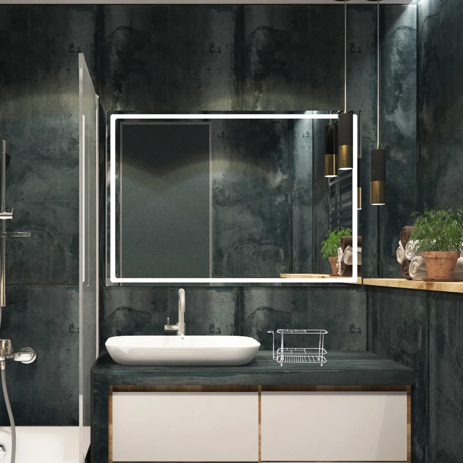 ULTECHNOVO 3 Soportes para Cepillos De Dientes De Baño De Acero Inoxidable 304 Soporte para Pasta De Dientes Organizador De Accesorios De Baño Plateado para Baño Cocina Grande