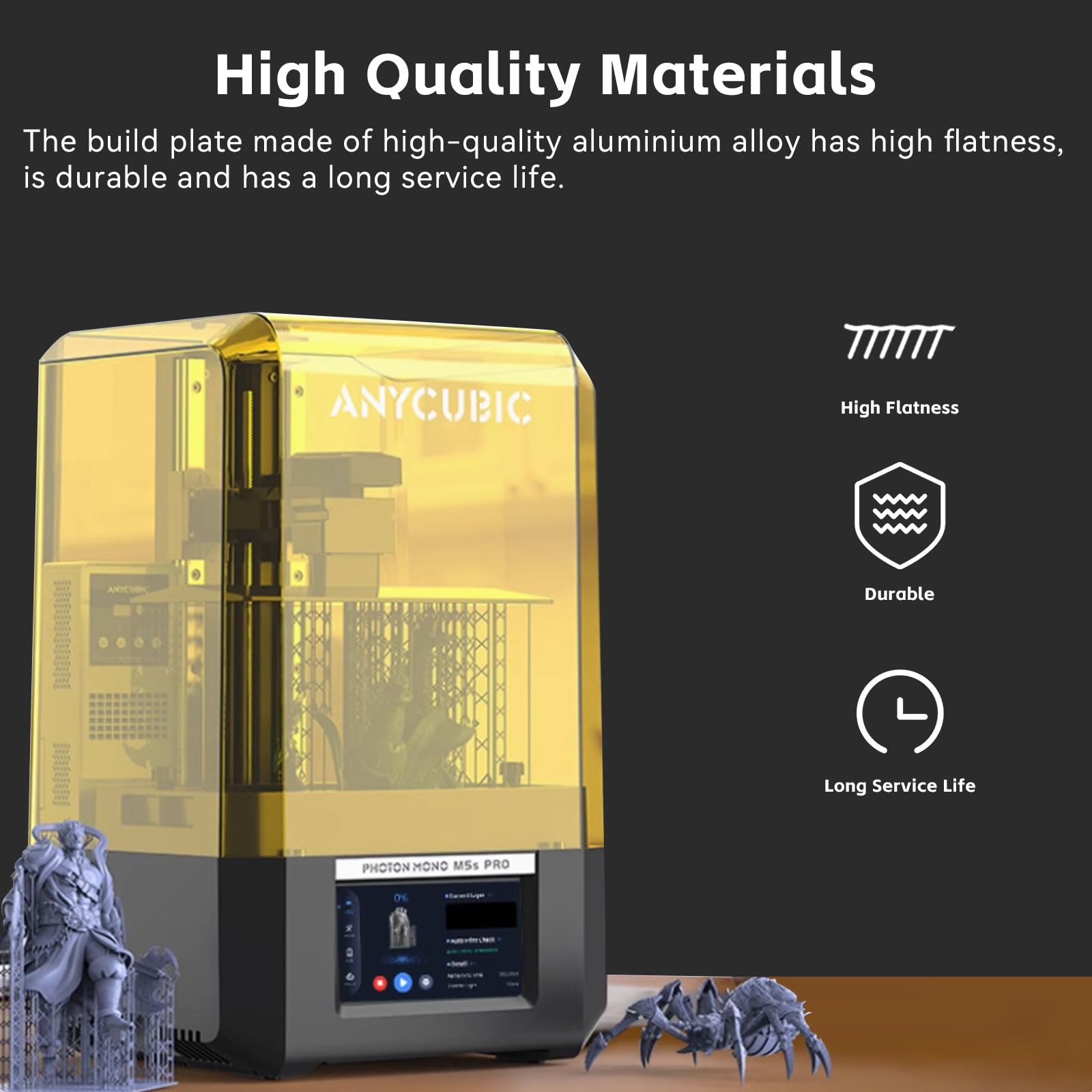 Plaque De Construction Pour Photon Mono 2 - Accessoires De Pièces En Métal En Résine LCD - Plate-forme D'impression Brossée Avec Vis à Six Pans Creux Antidérapantes Pour Photon Mono 2