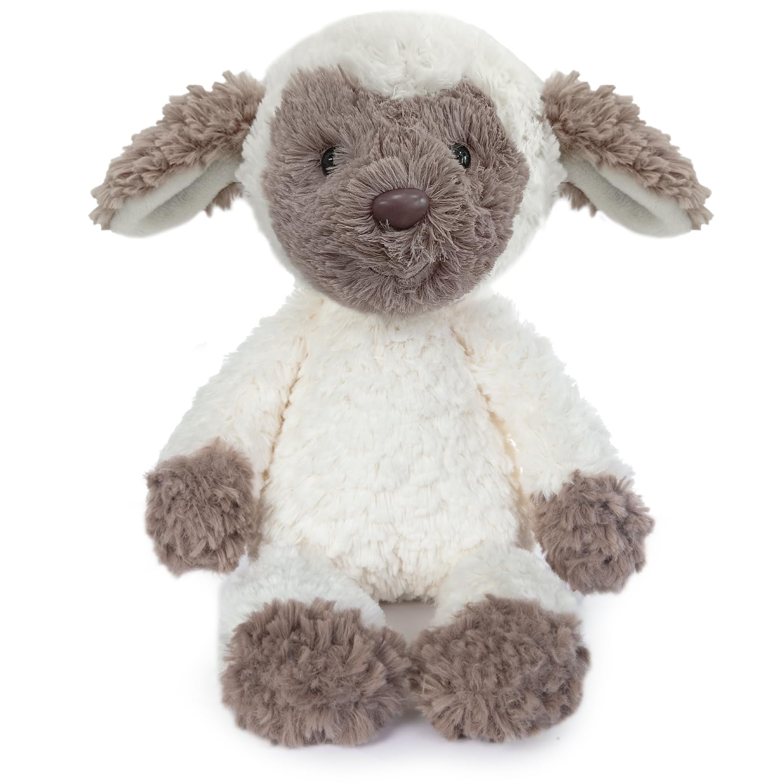 My OLi Easter Stuffed Animal 8.6" Easter Plush Dark Brown Sheep Soft Toy Stuffed Animal Bedtime Gifts for Baby Kids Girls Boys