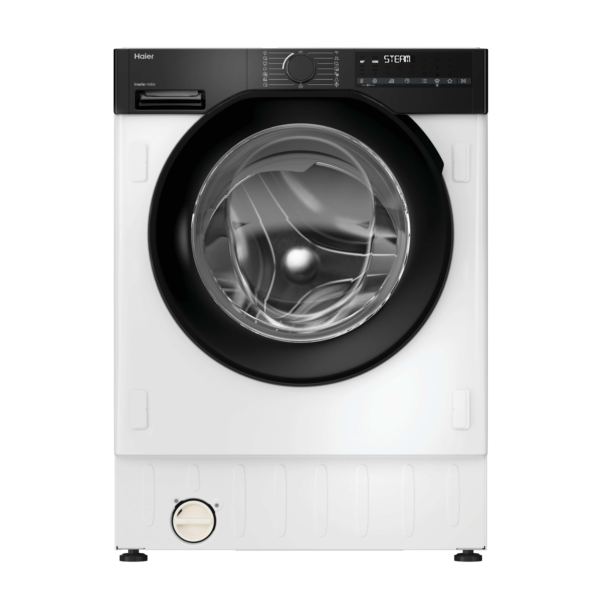 Haier Series 6 Bha6S69M6Db9J80 Integrated 9Kg Wifi Connected Washing Machine, 1600 Rpm, White - A Rated - Washing Machine Only