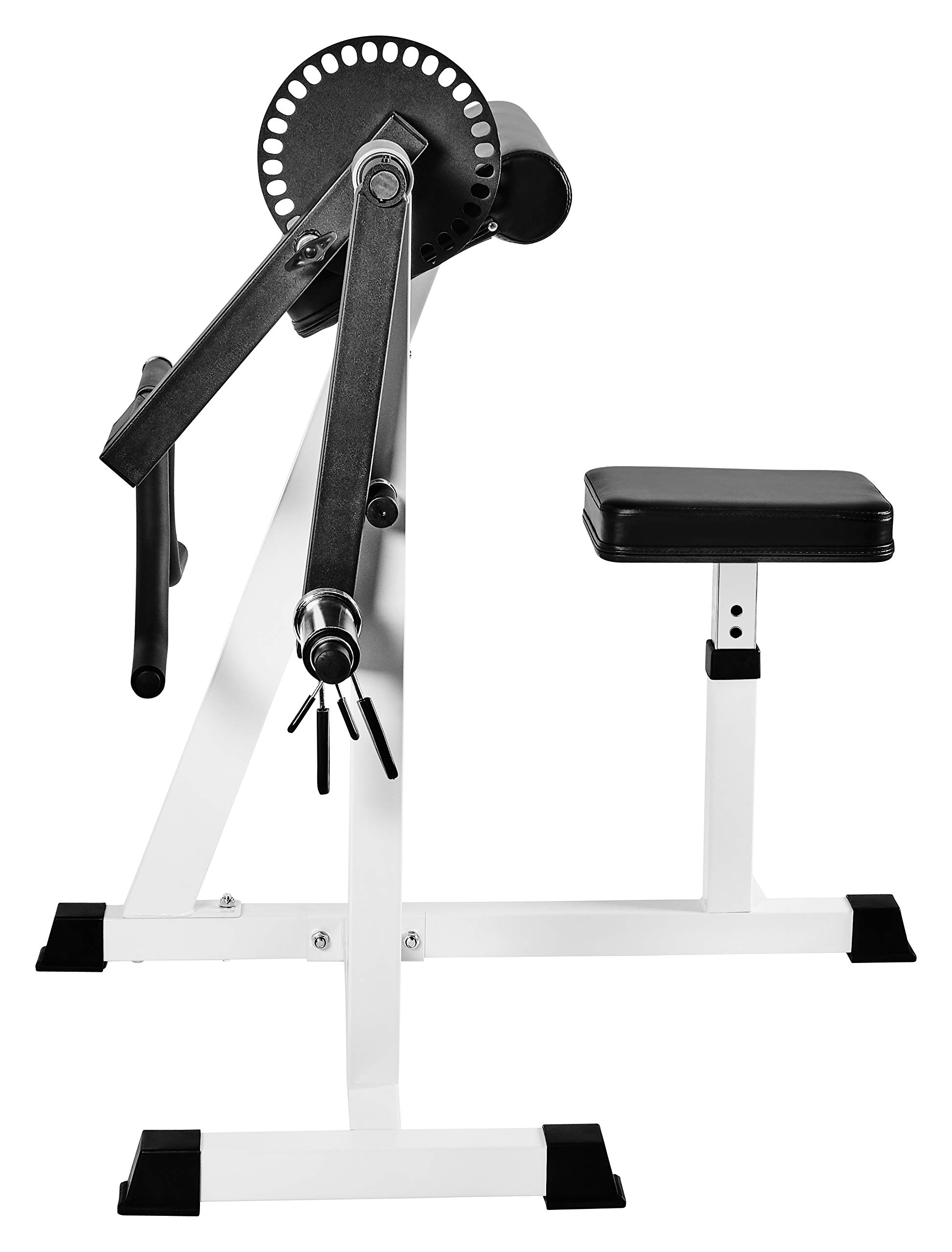 Bad Company Macchinario Curl per braccia I Per allenare bicipiti e tricipiti e con supporto per dischi di peso da 30/31 e 50/51 mm, portata fino a 80 kg I BCA-21