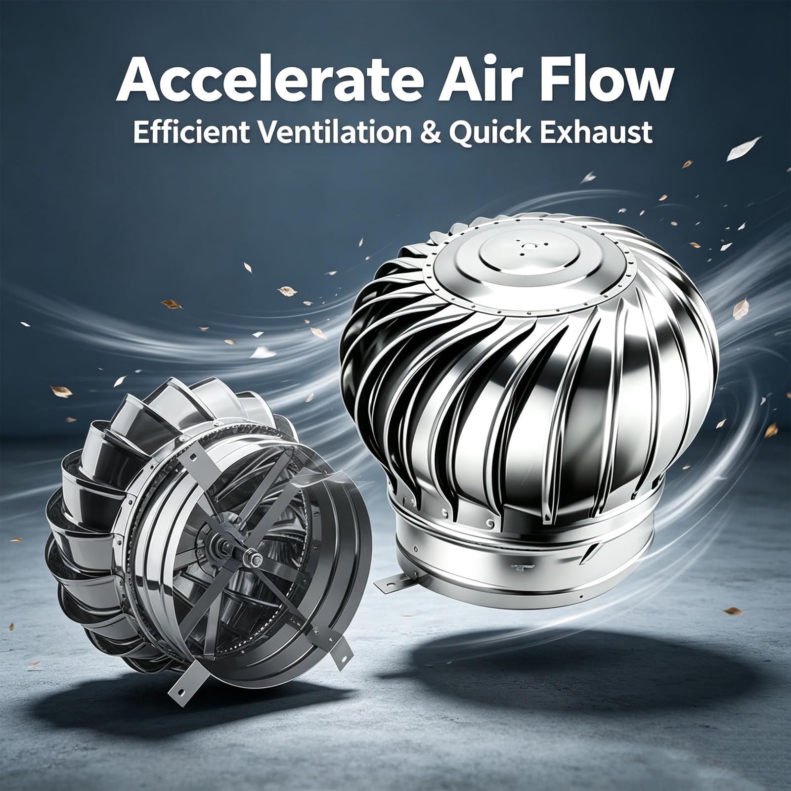 1 Uds 10 Pulgadas,14Pulgadas,18Pulgadas,Salida De Ventilación De Aire Viene | Alimentada Por Viento, Resistente A La Intemperie, Acero Galvanizado, Resistente A La Lluvia.(250mm/10in)