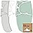 3-Pack Organic Baby Swaddle Sleep Sacks - Swaddles for Newborns, Infant 0-3 Months, Baby Girls, Boys, Soft & Snug Newborn Sleep Sack, Nursery Swaddling Blankets (Sage, XS)