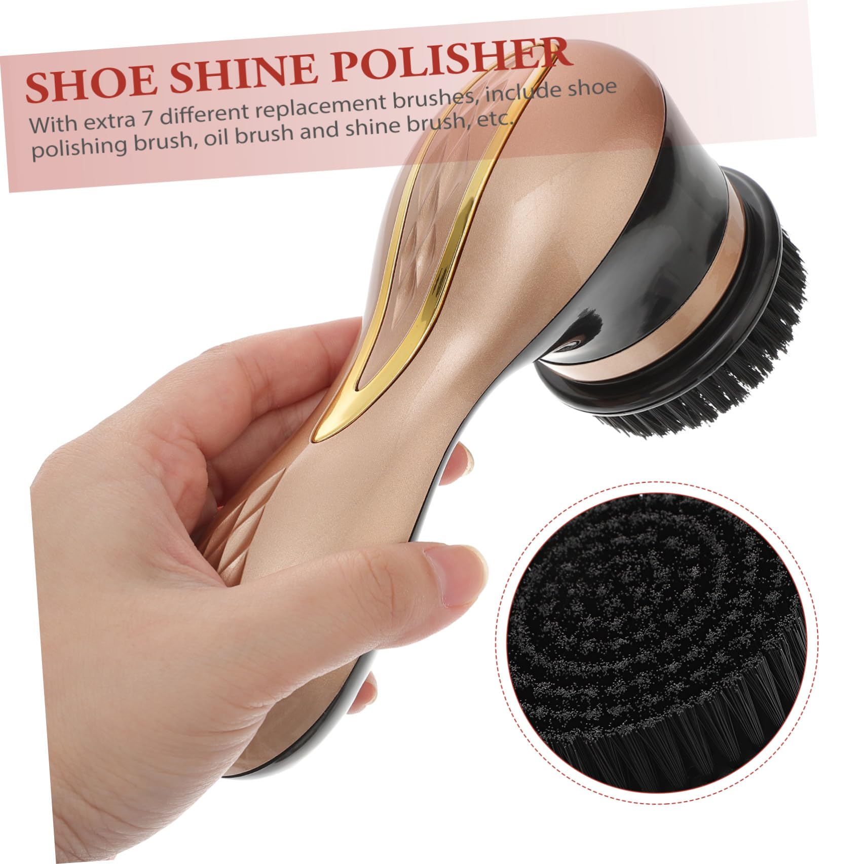 Cireuse à Chaussures 2, 2 W Portable Électrique 3, 7 V Brosses