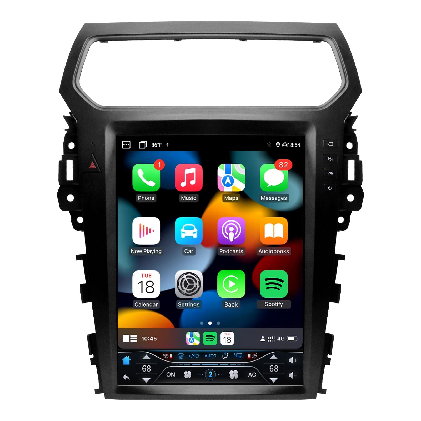 for Ford Explorer Radio Upgrade 2013-2019 6+64G, 12.1'' Tesla Screen with Retained Most Original Functions, Steering Wheel Control, Auto Parking