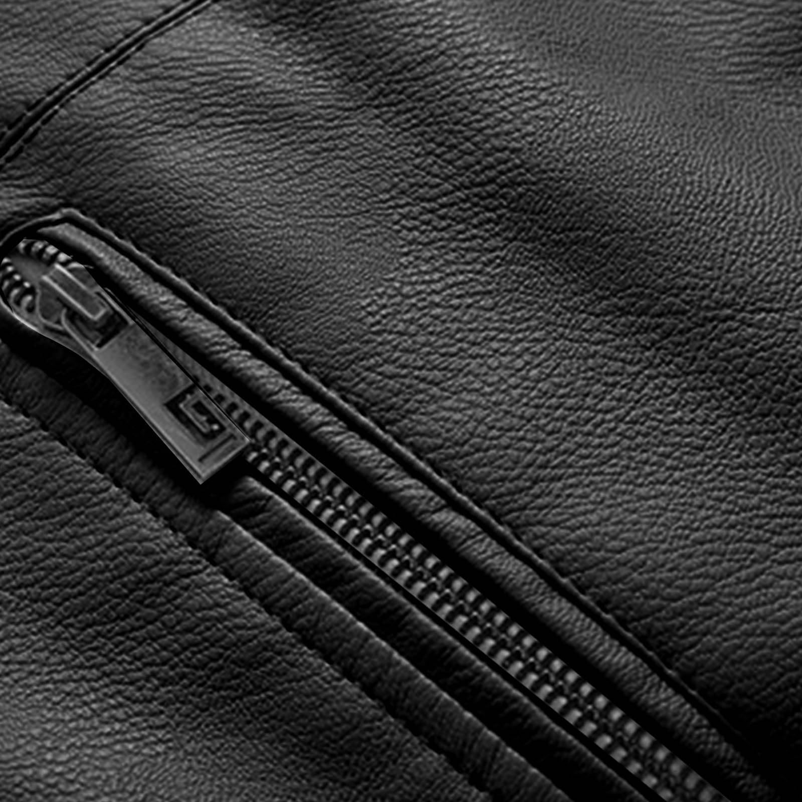Générique Blouson Moto Homme a Capuche Veste Cuir Hiver Chaude Bombers avec Poche Zippé Aviateur en Peluche Jacket Couleur Unie Vestes d'Extérieur Manteau Décontractée Coat avec Cordon Vetements