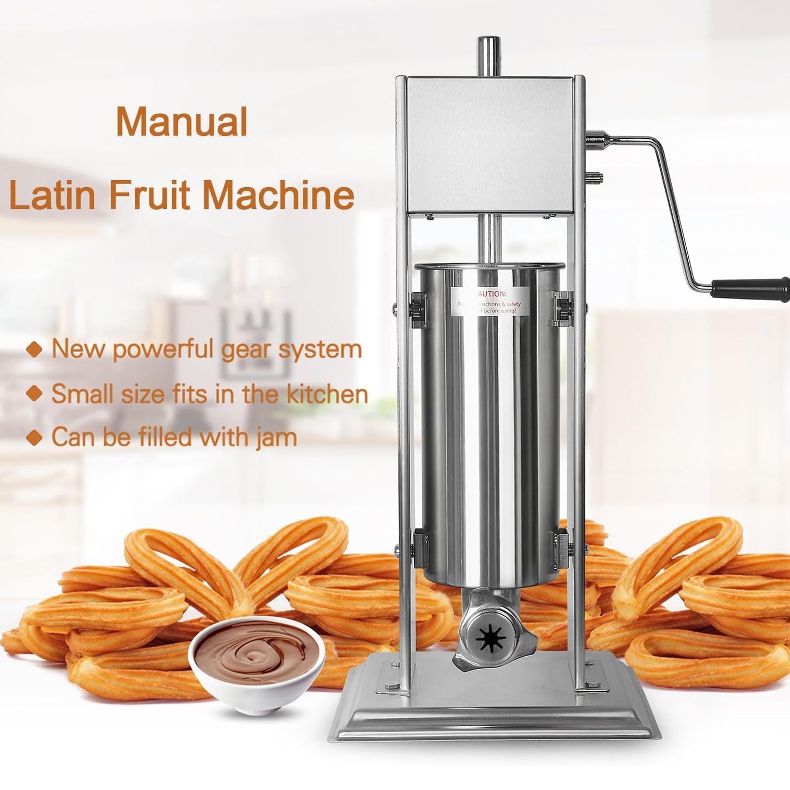Churro Maker macchina con ugelli multipli per ristoranti, panetterie, caffetterie – Attrezzatura da dessert di qualità commerciale